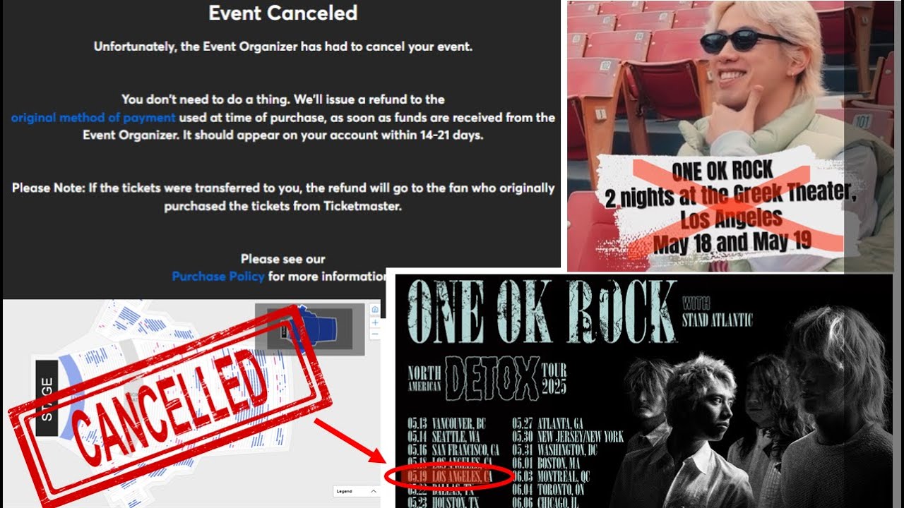 ONE OK ROCK cancela segundo concierto en Los Ángeles: ¿Solo un 30% vendido y entradas carísimas?