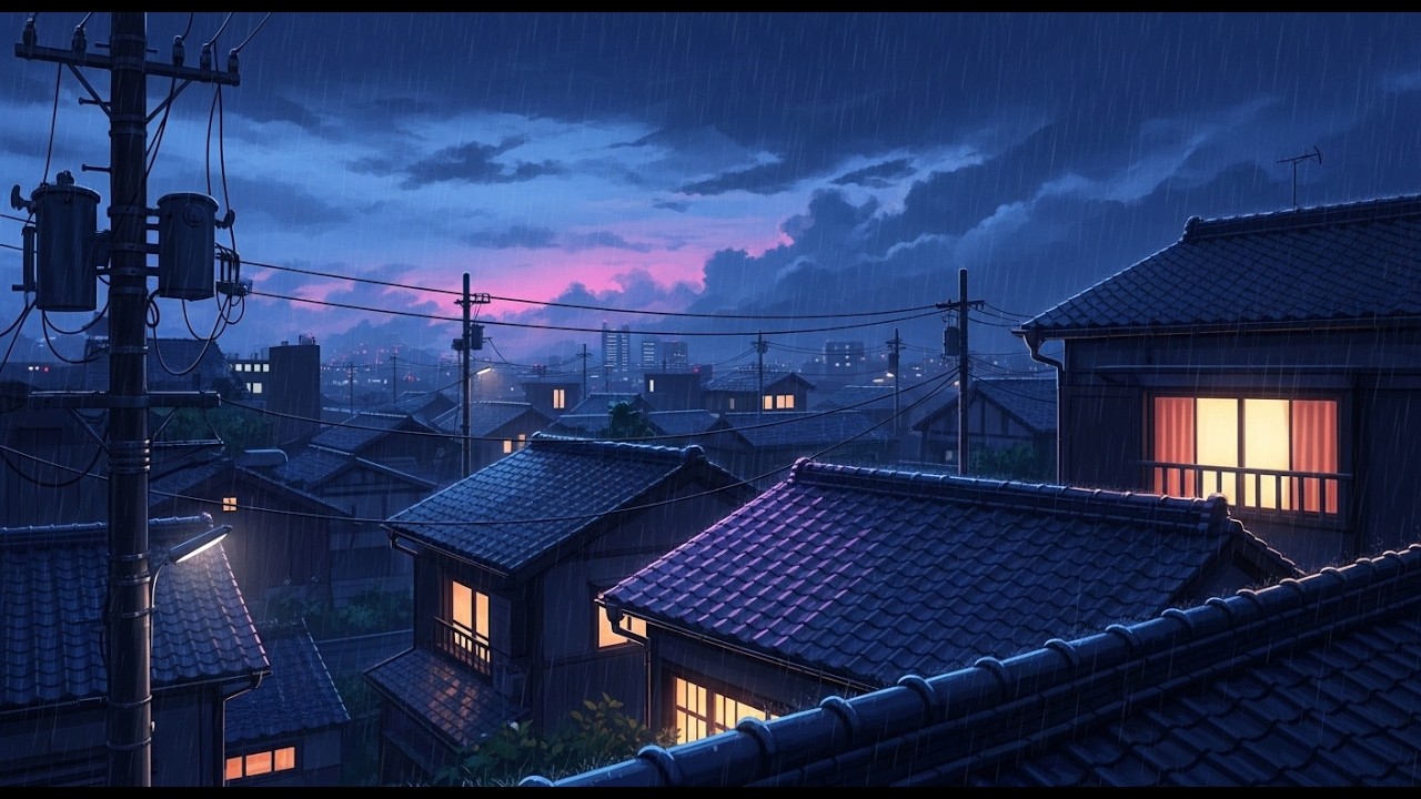 Lofi Hip Hop Beats 🌆 80s & 90s Japanese Town Vibes 🎧 Nostalgic Retro Night Ambience