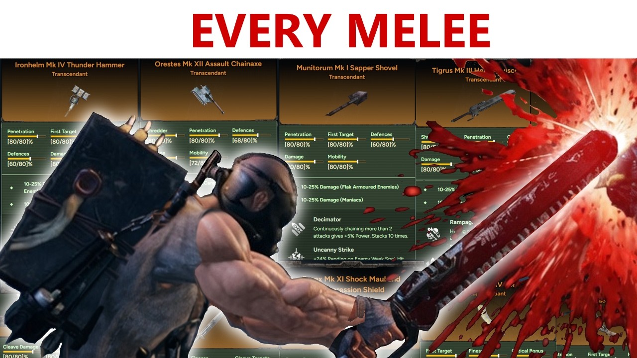 How to build EVERY MELEE WEAPON in Darktide