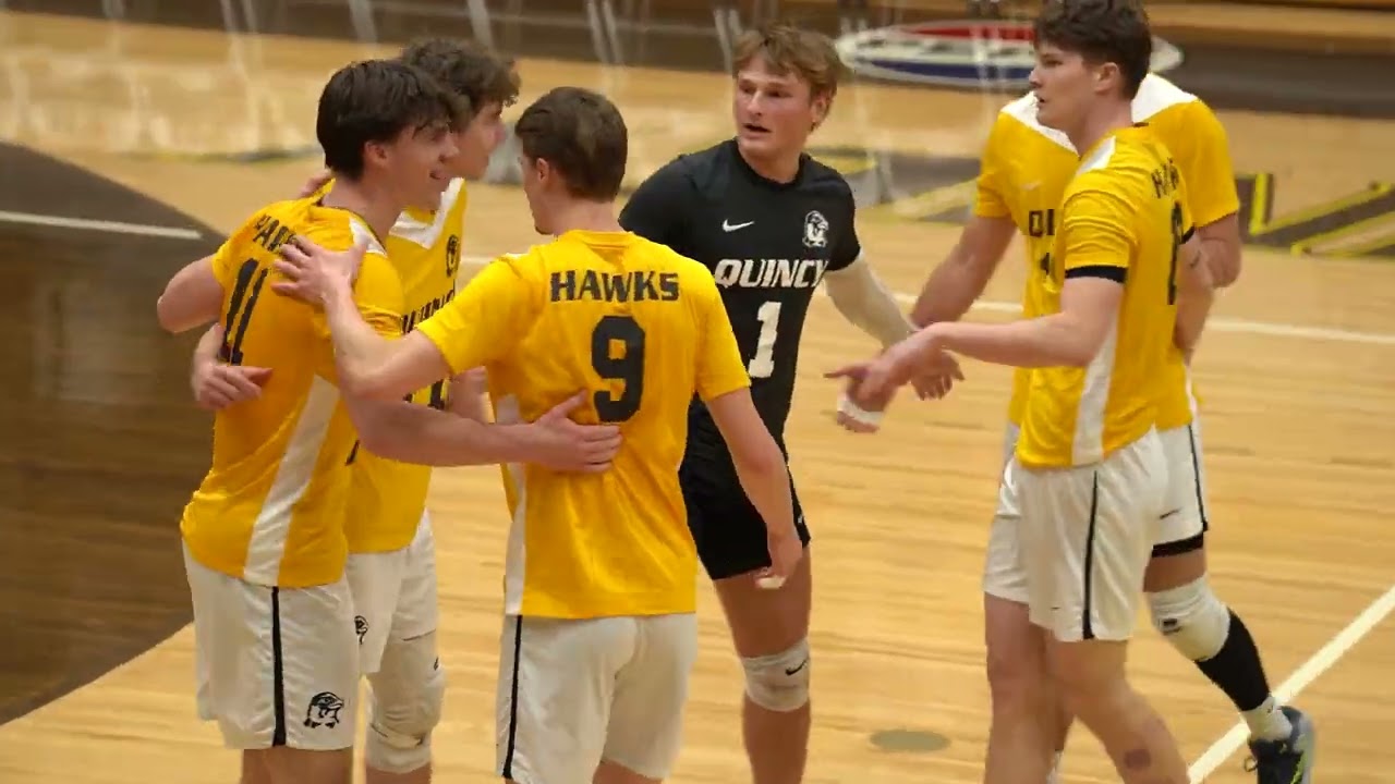QU Men's Volleyvball vs Mount Mercy University