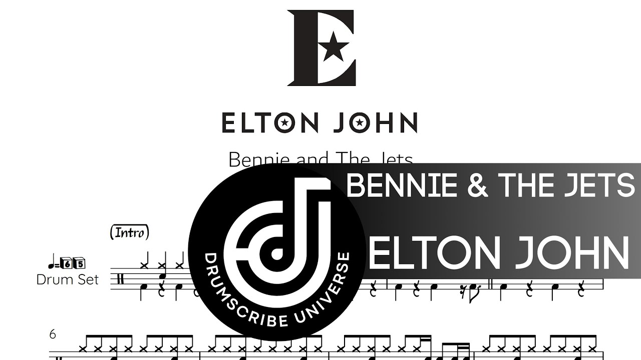 Elton John - Bennie And The Jets (Drum transcription) | The Drumscribe Universe