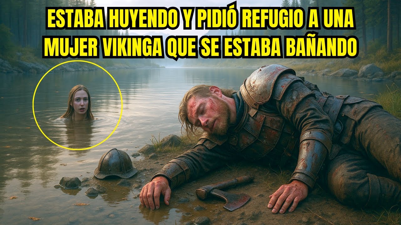 UN BERSERKER ESTABA HUYENDO Y PIDIÓ REFUGIO A UNA MUJER VIKINGA QUE SE ESTABA BAÑANDO EN EL RÍO