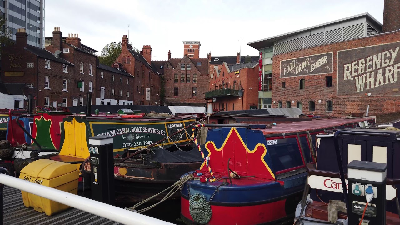 Gas street basin walking tour Birmingham