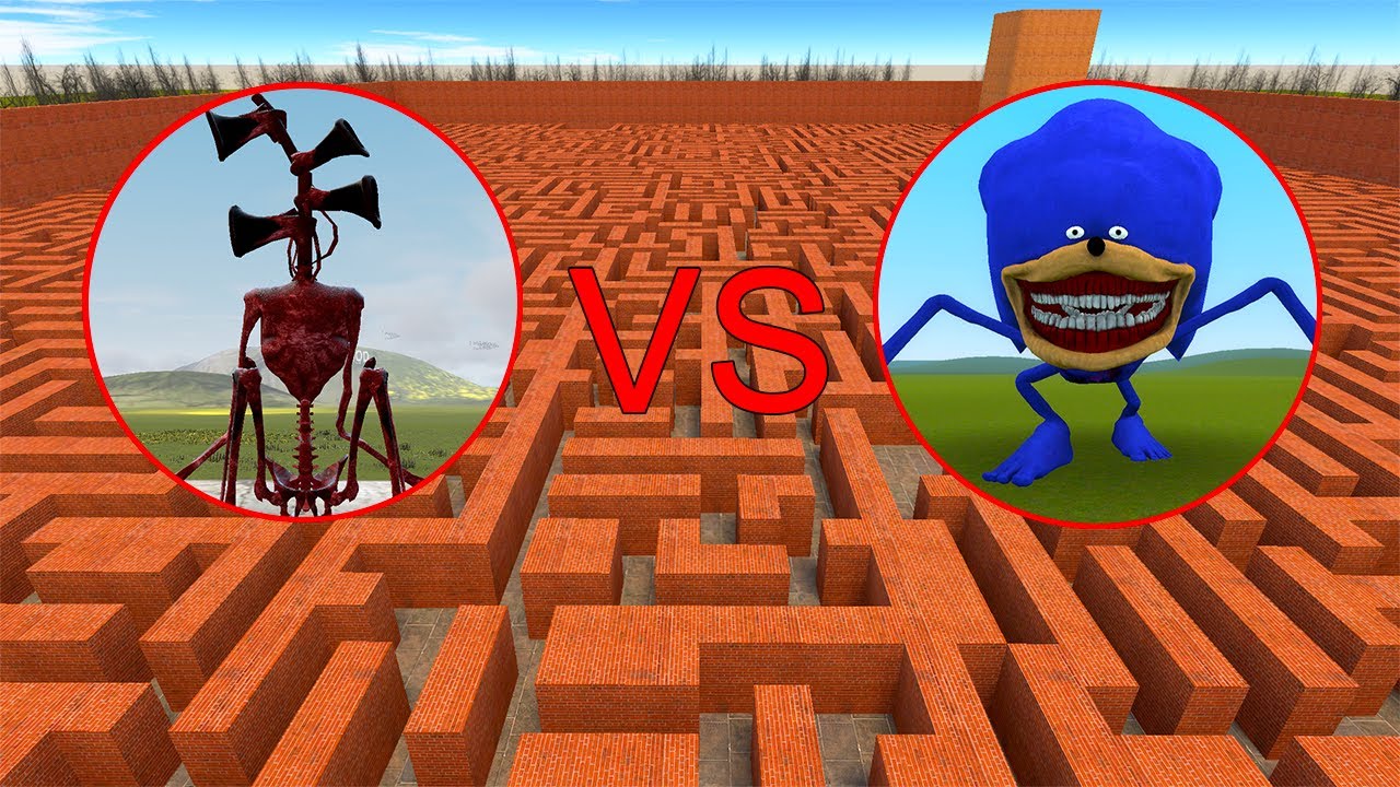 SONIC TAPE VS SCP 096 VS BLOOD SIREN HEAD IN GARRY’S MOD