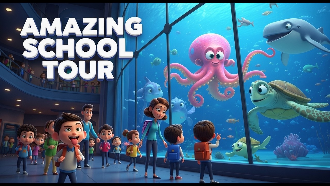 School Trip Adventure | Fun Learning Tour with Kids & Teachers | 3D Cartoon #newkidscartoons 2026