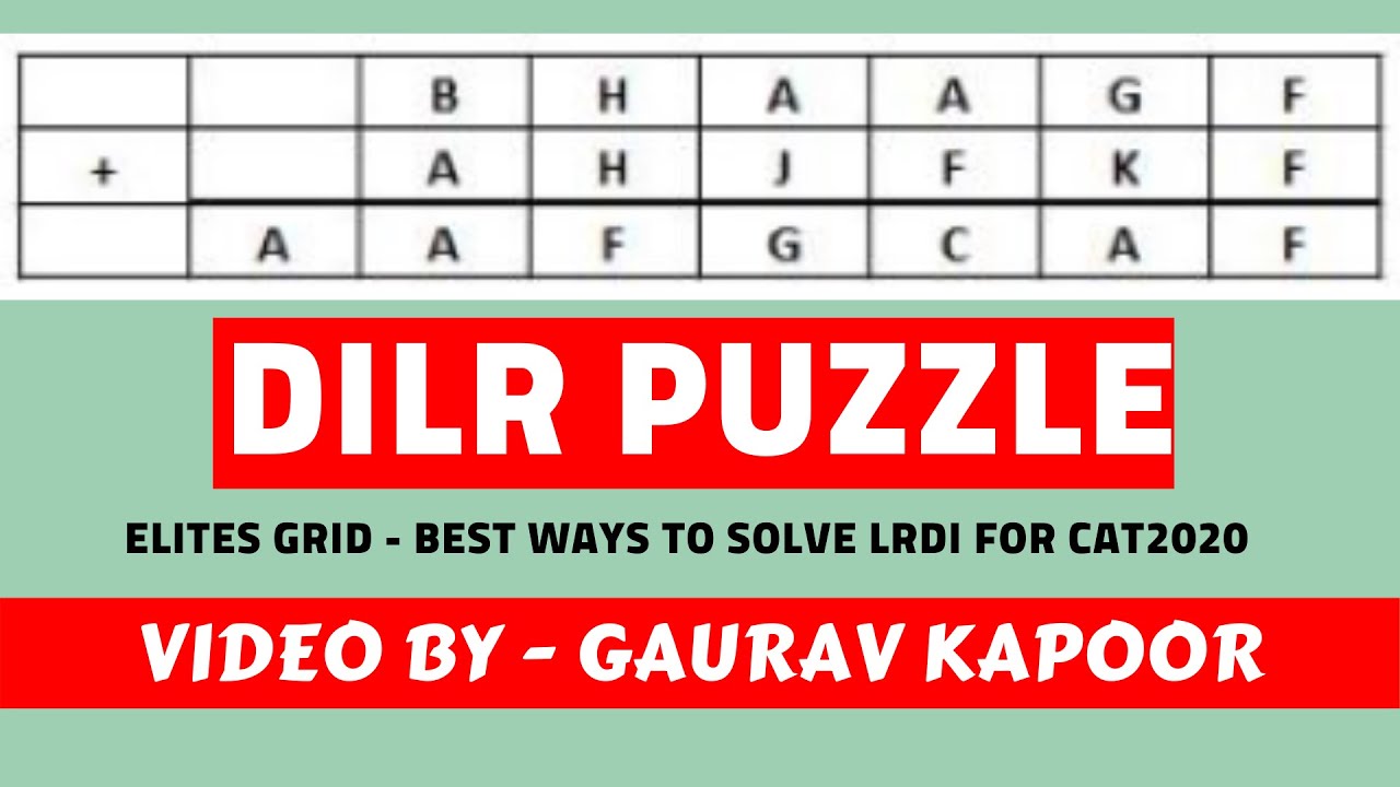 Most efficient ways to solve DILR by Gaurav kapoor sir | CAT 2019 LRDI puzzle |Solve under 8 minute