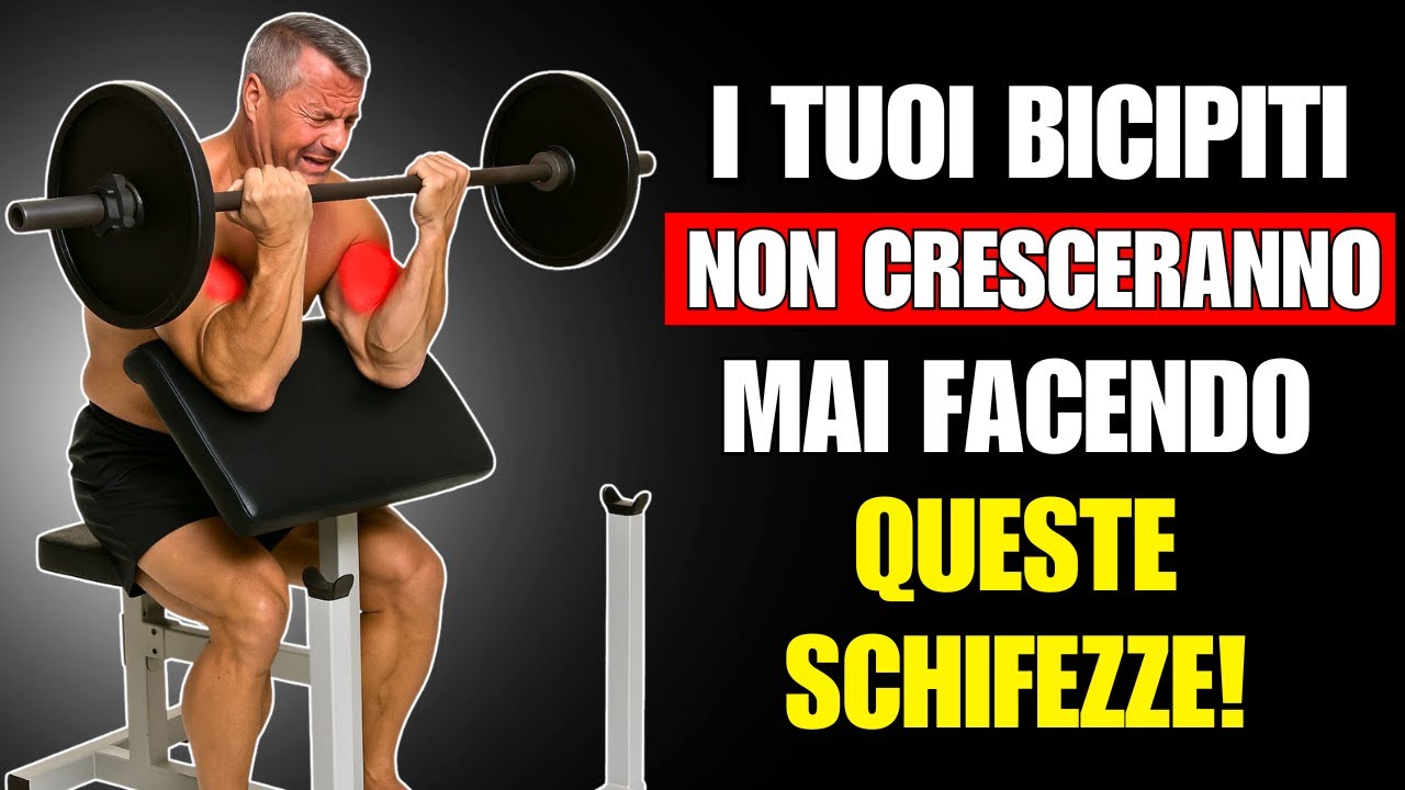 ⚠️ Hai più di 40 anni NON fare questi 3 esercizi per i BICIPITI (Sostituiscili Con Questi Invece)
