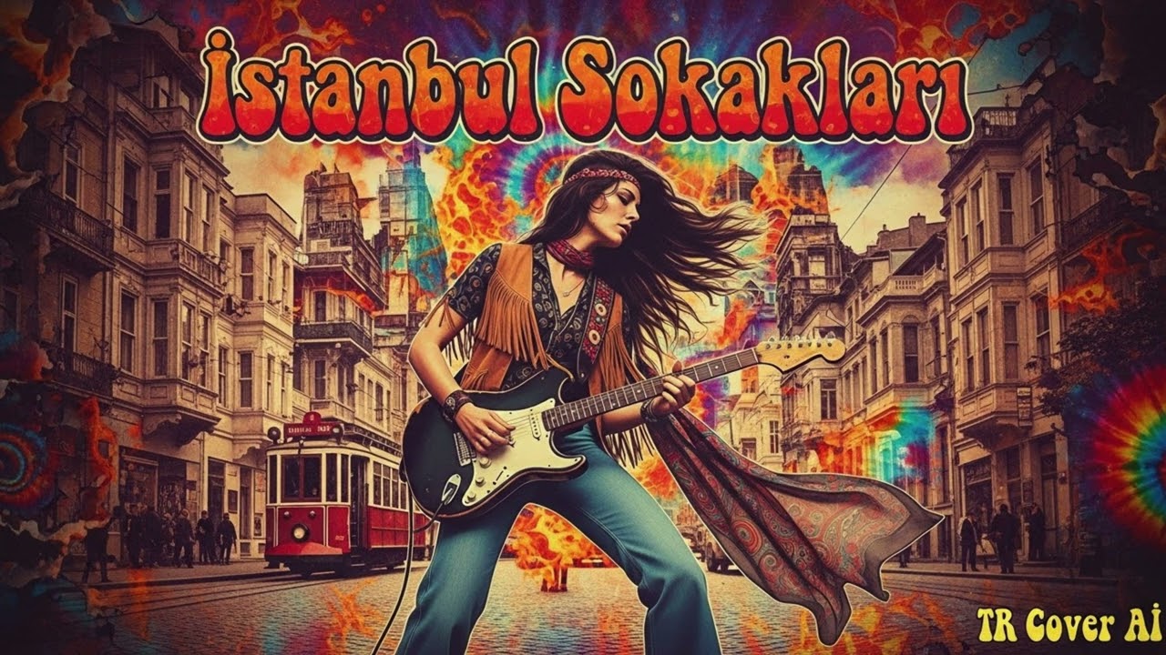 İstanbul Sokakları 🎸 (Anatolian Psychedelic Rock Cover) - Kurtuluş | TR Cover AI