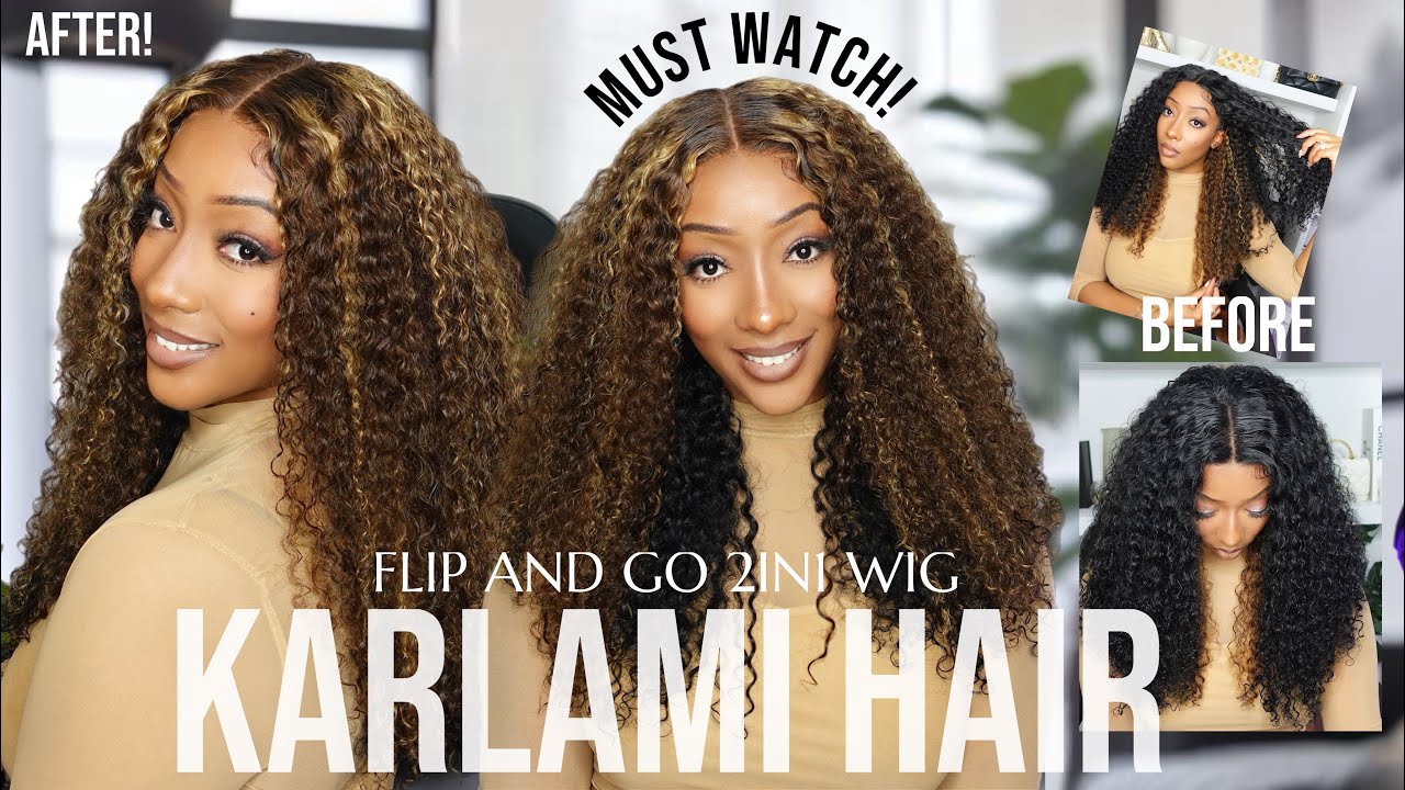 TWO CLOSURES ONE WIG!? | 2in1 Flip-Over Glueless Wig | WOW 🤯 THIS IS MAGICAL! | FT. Karlami Hair