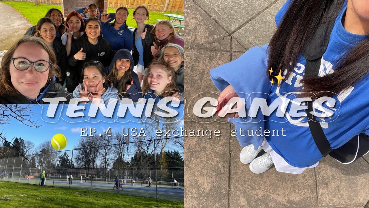 USA exchange student EP.4 🌞| spring sport, tennis matches 🎾, traveling w/ my team 🚌| MAYPICHAYA