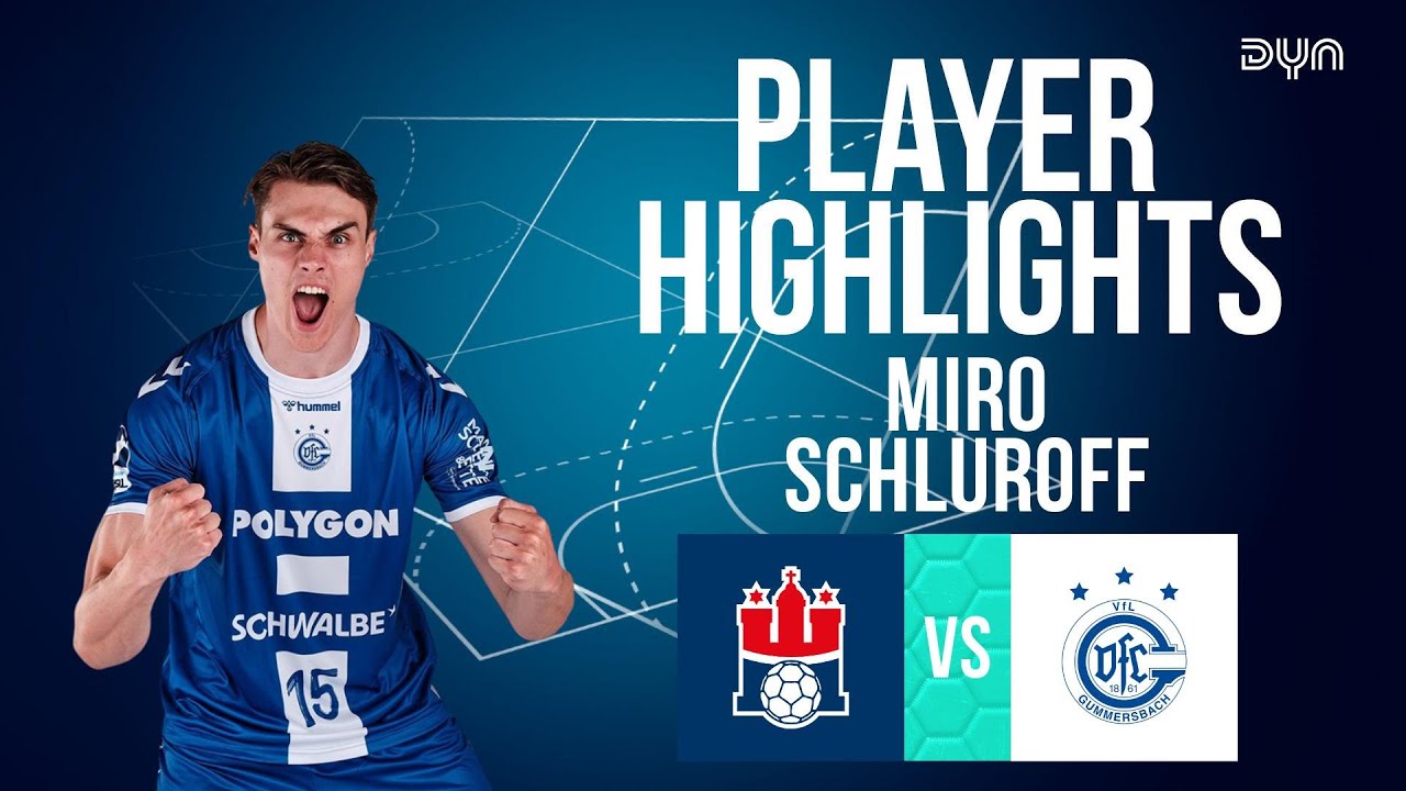 Miro Schluroff Highlights vs. HSV Hamburg | DAIKIN HBL | Dyn Handball