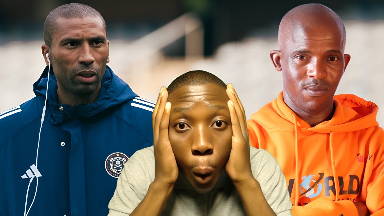 Junior Khanye Gives Orlando Pirates Coach HIS FLOWERS 
