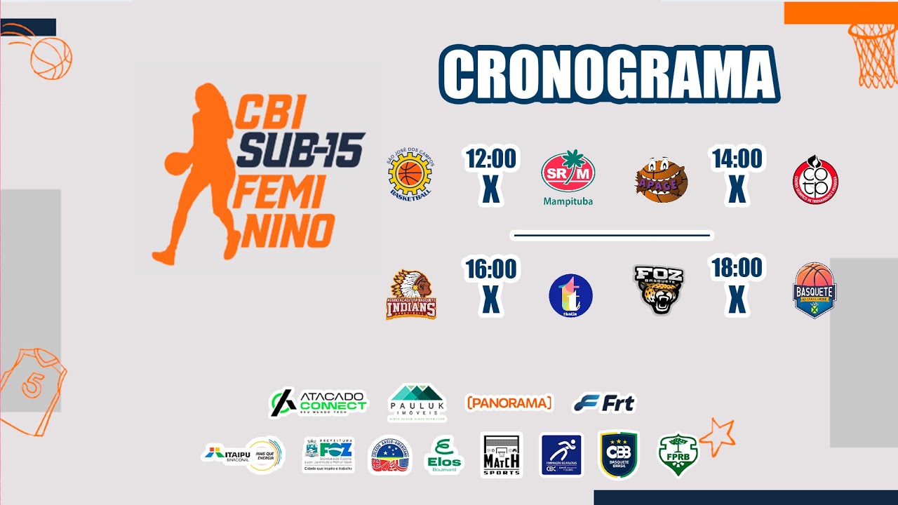 CBI Super 15 Feminino – PLAYOFFS - DIA 5 TARDE - LIVE 1 -  @fozbasquete4416