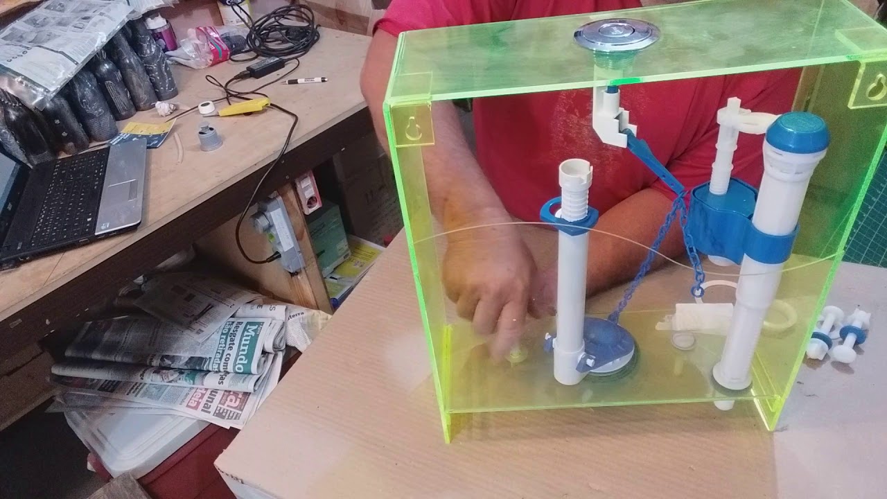 Como montar o kit da  caixa acoplada .