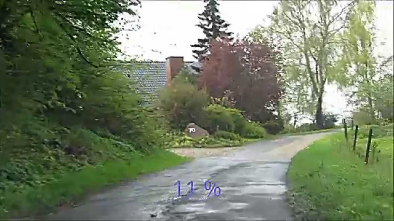 Vejle Ådals hårdeste stigning. - Julius Jepsens Vej.
