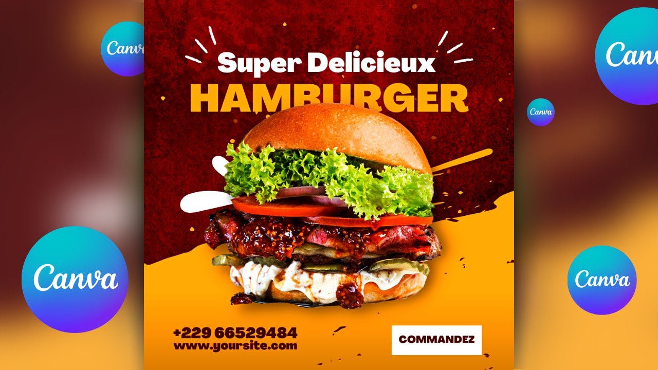 Comment Créer une Affiche Publicitaire sur Canva | Canva Affiche Tutoriel