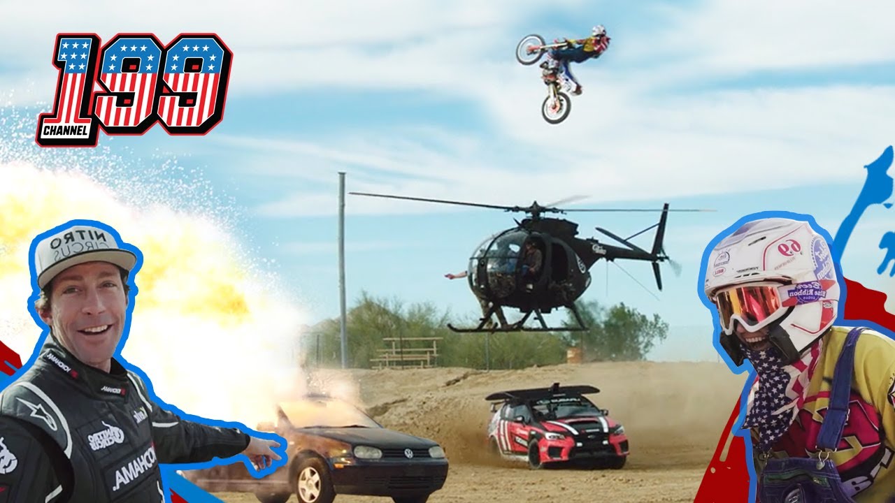 MINIGUNS, EXPLOSIONS, DIRT BIKES, and RALLY CARS! What could go wrong?