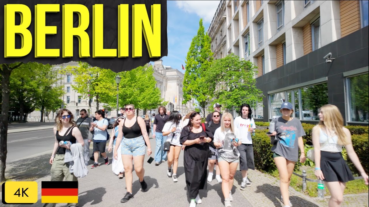 Berlin Walking Tour Summer | Berlin 4k | Berlin walking street | Germany 4k Walking | #walkingtour4k