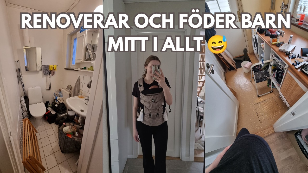 NYA RENOVERINGSPROJEKT 🛠 | Minirenovering av tvättstuga och lilla toan | Budget renovering