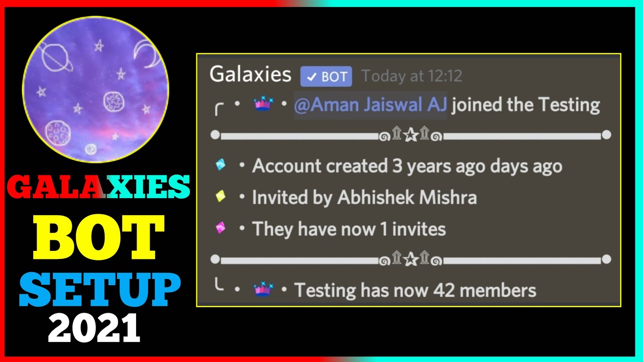 Setup Galaxies Bot Discord | Invite Manager Not Working | Alternative of Invite Manager | 2021