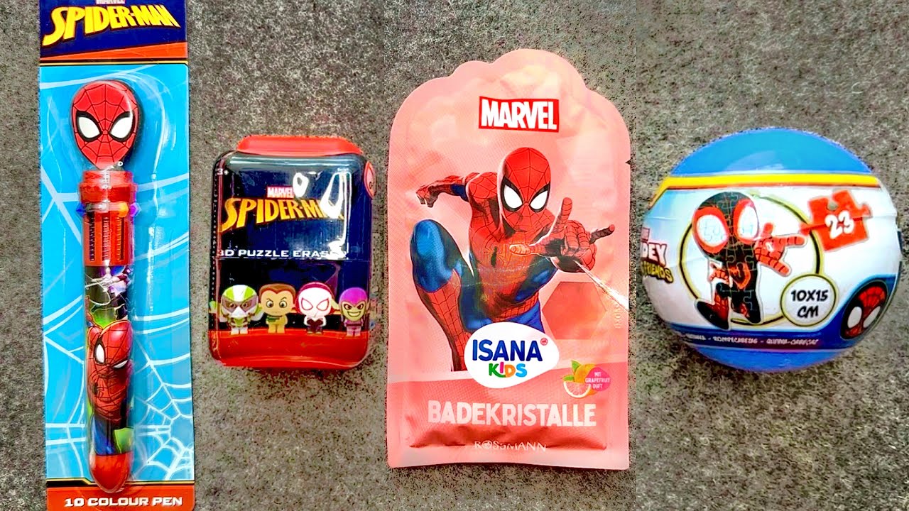 🤩🎉 funny SPIDER MAN Candy ASMR | Sweets & Toys opening