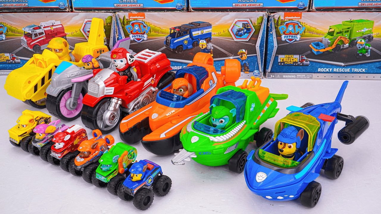 Paw Patrol Search and Rescue collection unboxing and review | ASMR |Full line up with Big Truck Pups