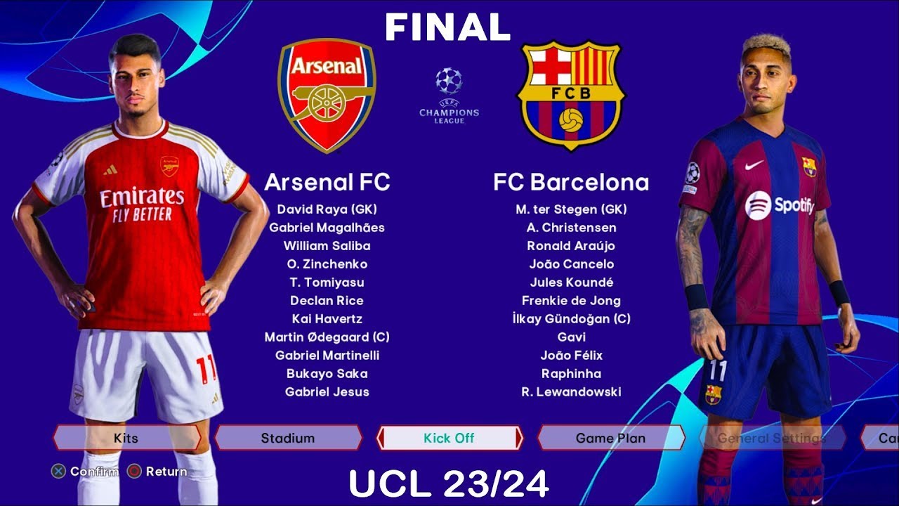 Arsenal vs Barcelona - Final - UEFA Champions League 23/24 | Penalty Shootout