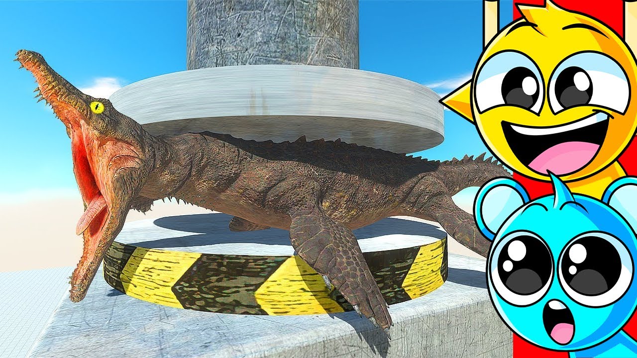 Reacting To GIANT PRESS VS ANIMALS