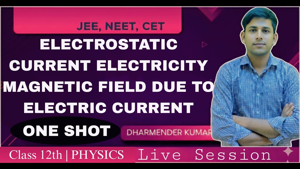ELECTROSTATICS ,CURRENT ELECTRICITY NCERT ONE SHOT