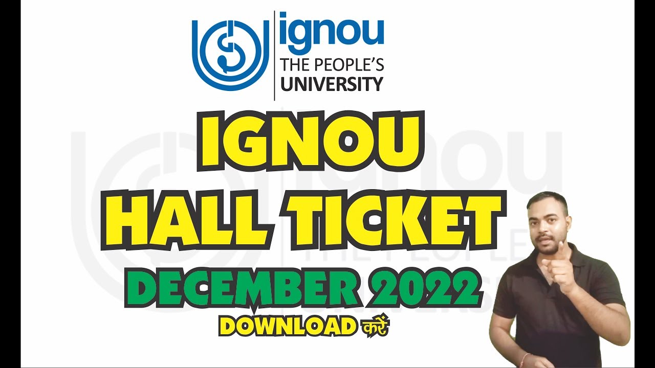 Ignou hall ticket december  2022 || इग्नू हॉल टिकट 2022 @sunrisecomputeredu