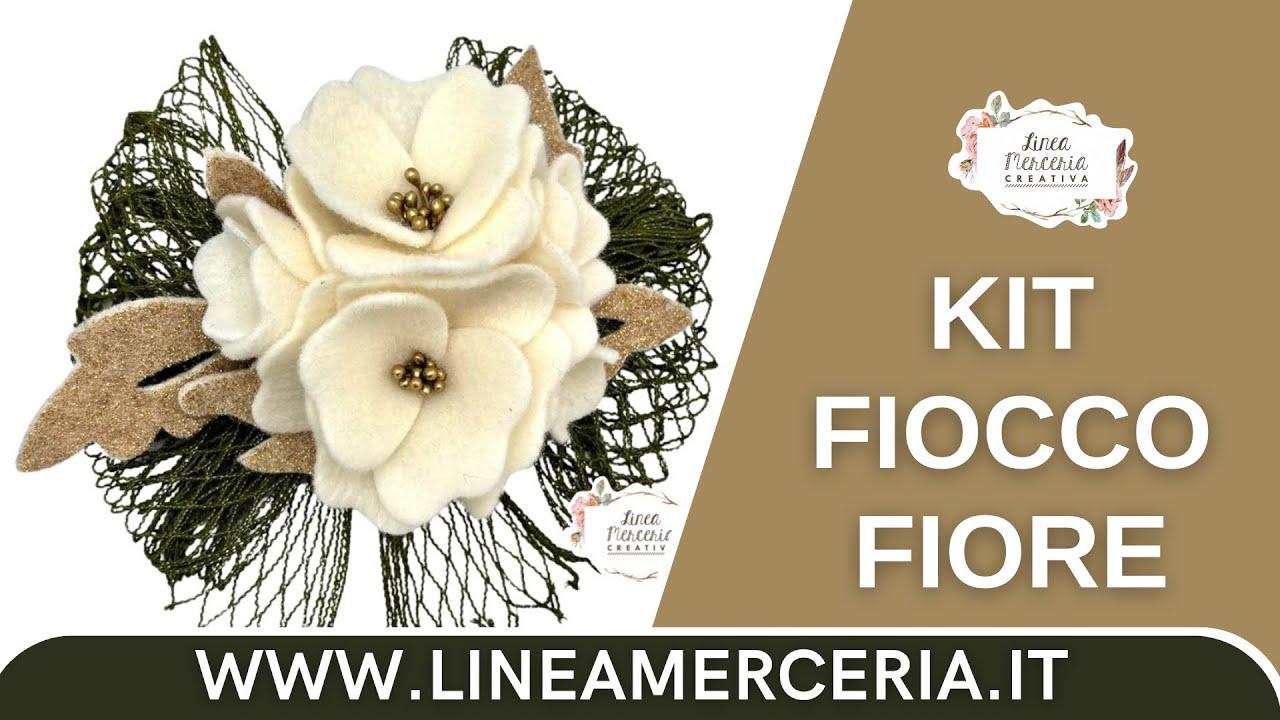 Tutorial creativo Fiocco Fiore Peonia handmade Linea Merceria Creativa vendita on line