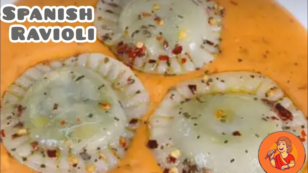 Healthy Twist On Italian Comfort Food - Spanish Ravioli with White sauce |