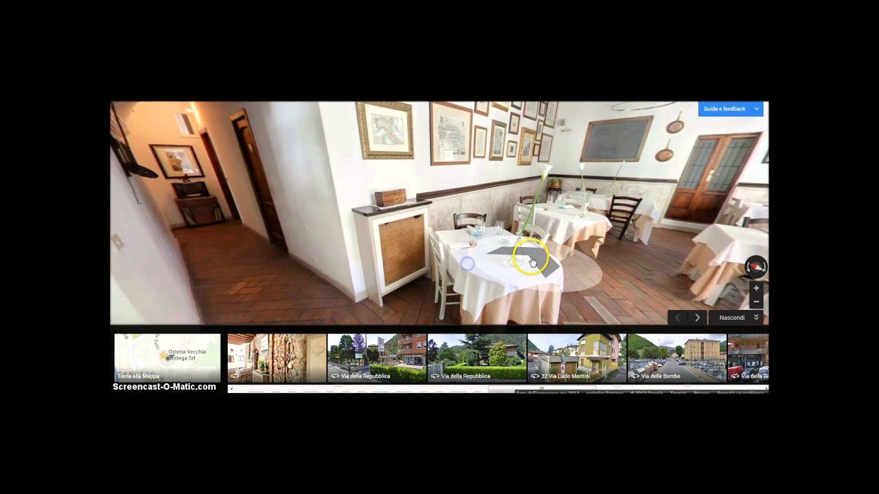 Google Maps Business View, Ristoranti