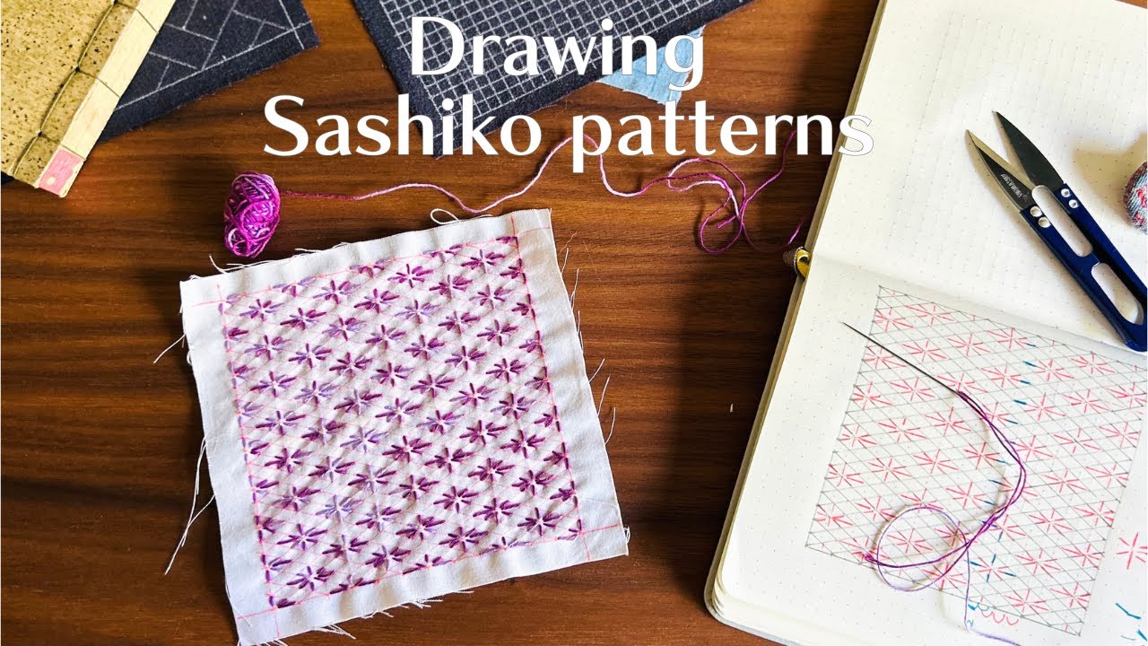 Looking for a new Sashiko pattern? This is my process of finding, drawing and testing patterns
