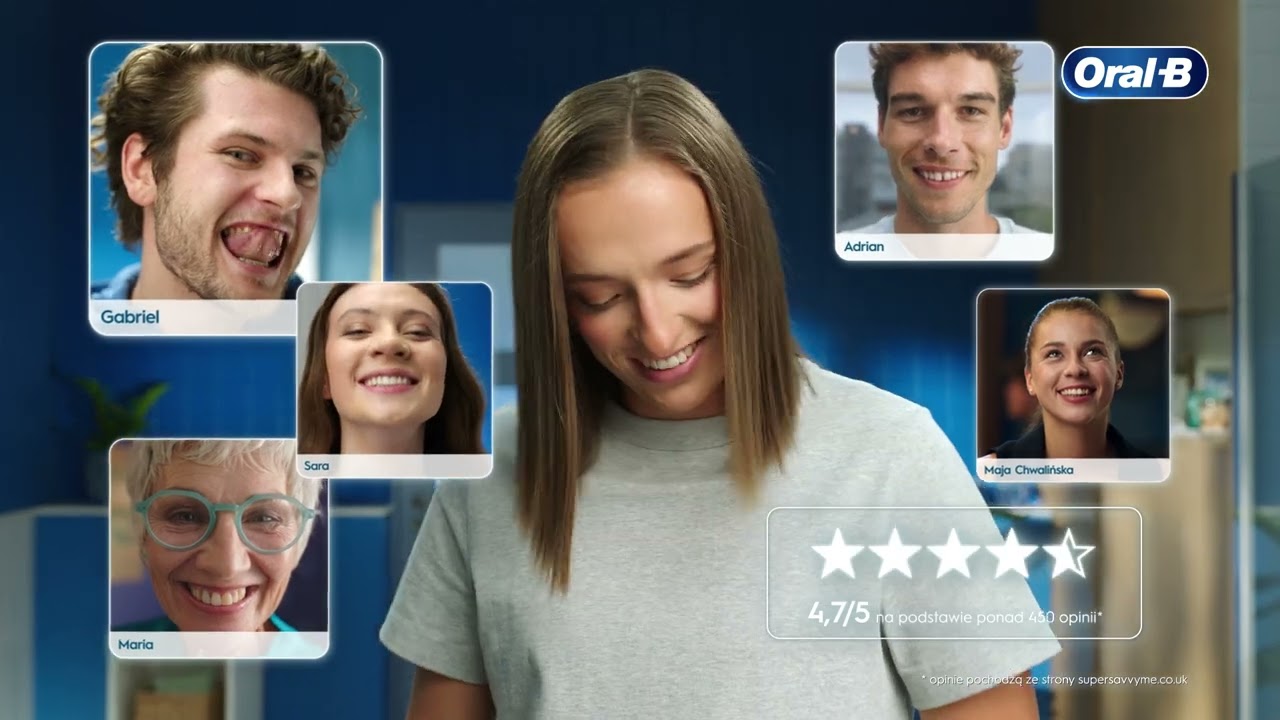 Dbaj o uśmiech jak Iga Świątek. Pasta Oral-B Clinical Intensywne Wybielanie. Bielsze zęby w 1 dzień*