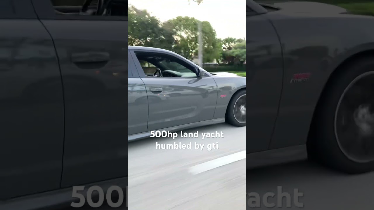 Charger 392 vs. GTI&mdash;-STREET ACTION!! #392 #mopar #vw #gti #slow #racing #mk7 #charger