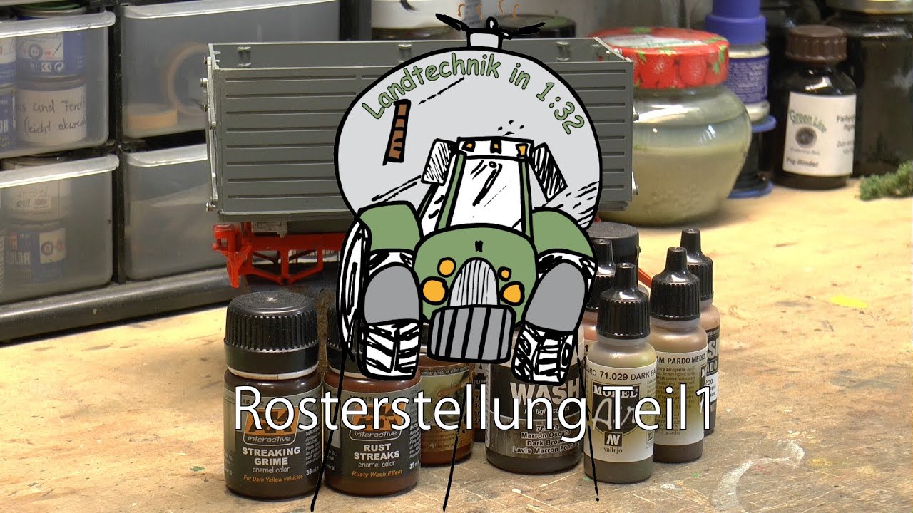 Alterung und Erstellung von Rost bei Agrarmodellen. Teil 1: Haarspray Technik