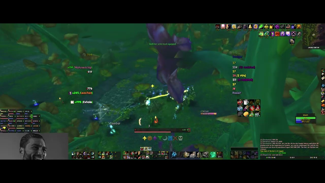 Clickers vs Emerald Sanctum (Hard Mode) – Full Raid VOD | August 28, 2025