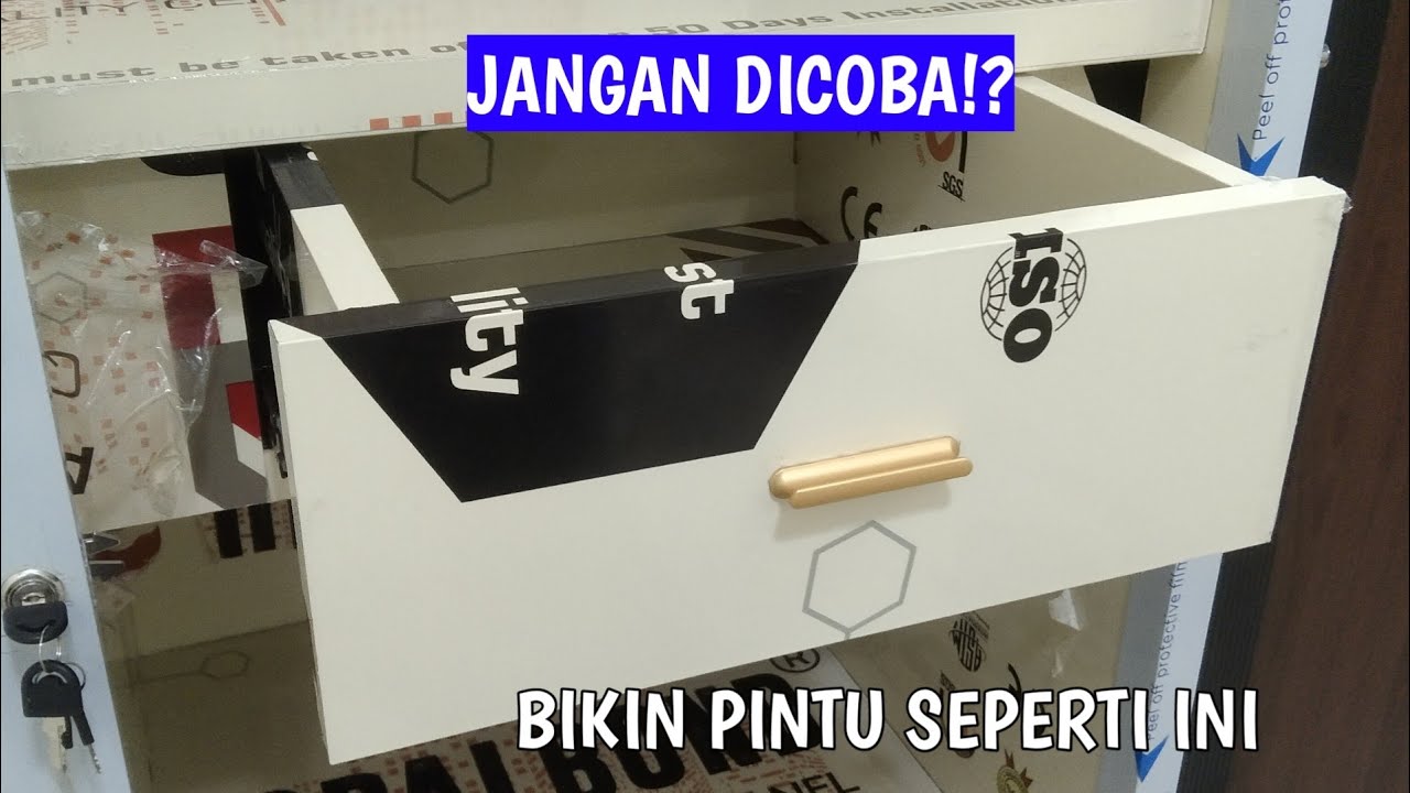 Bikin pintu dengan ACP - kalau seperti ini harus sabar 