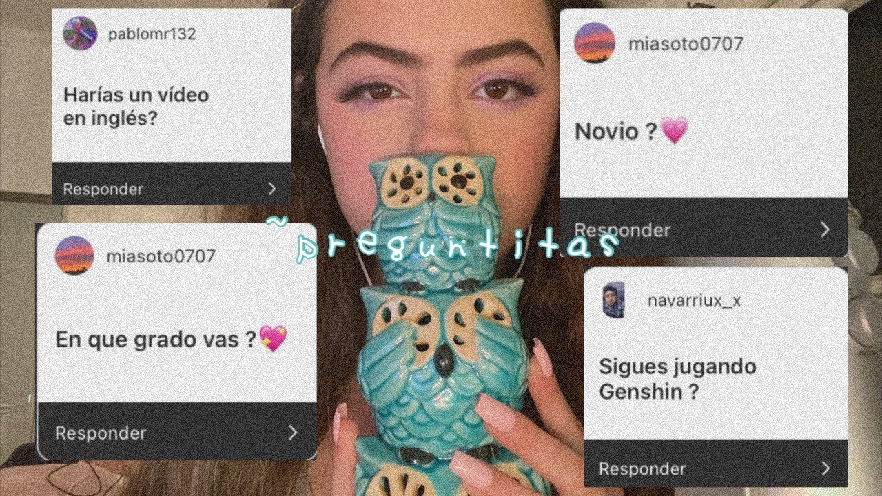 asmr respondiendo preguntas de Instagram