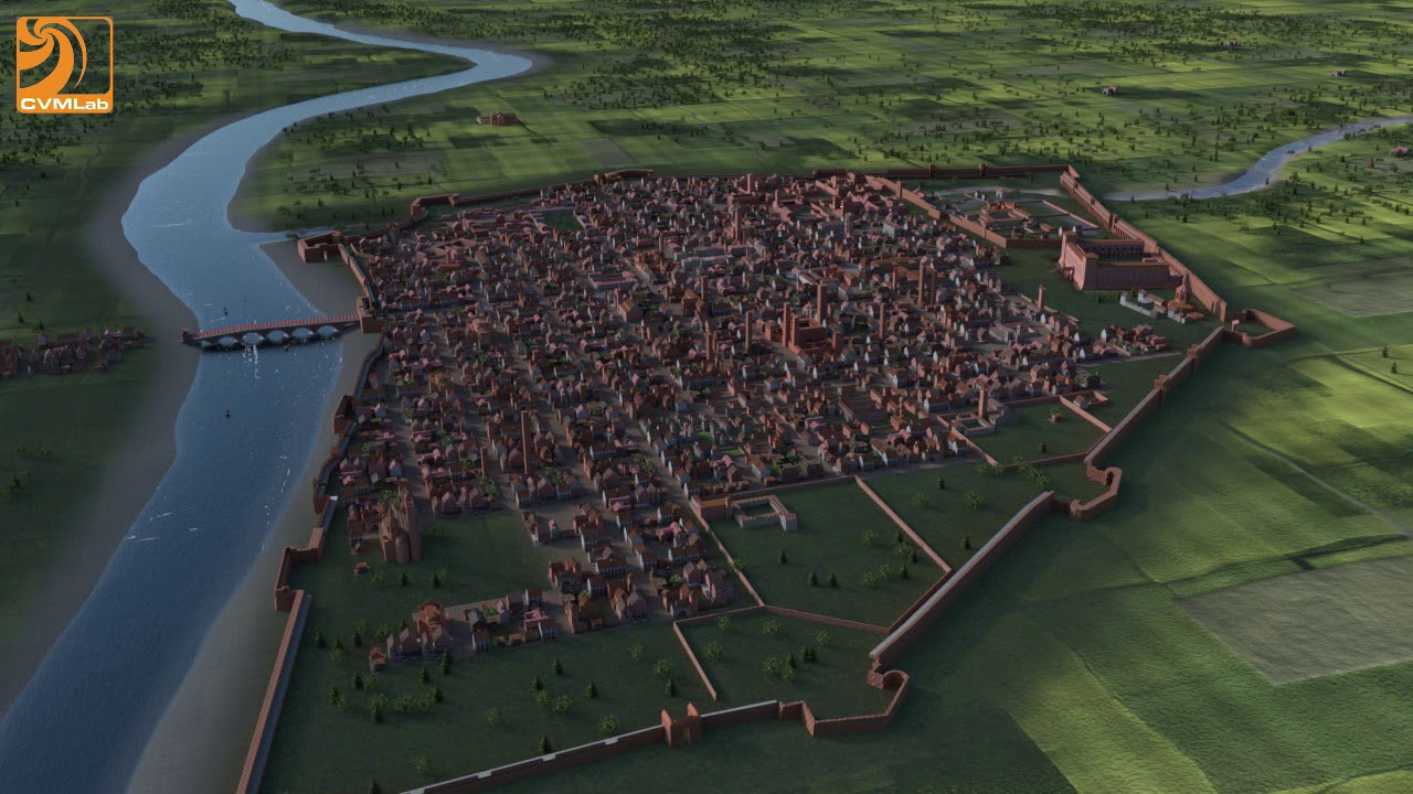 Aerial tour of Pavia in 3D - TOUR n. 9
