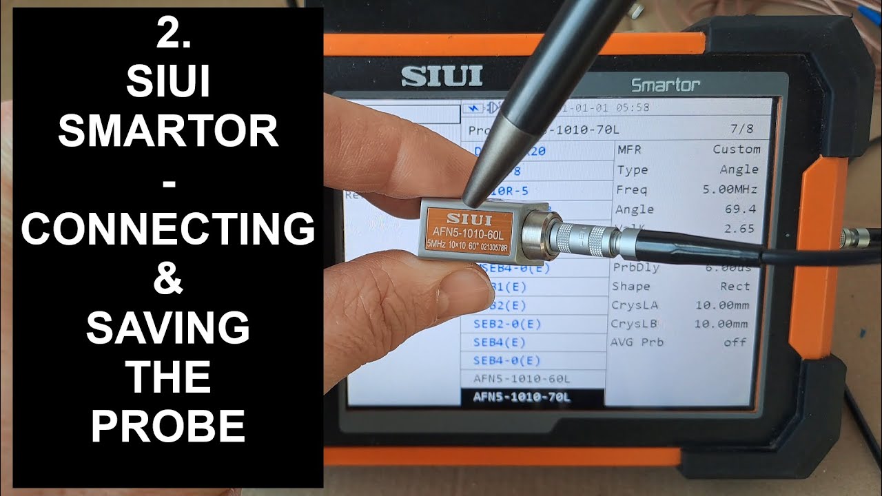 [ENG] 2. SIUI Smartor - Connecting & Saving an Angle Probe