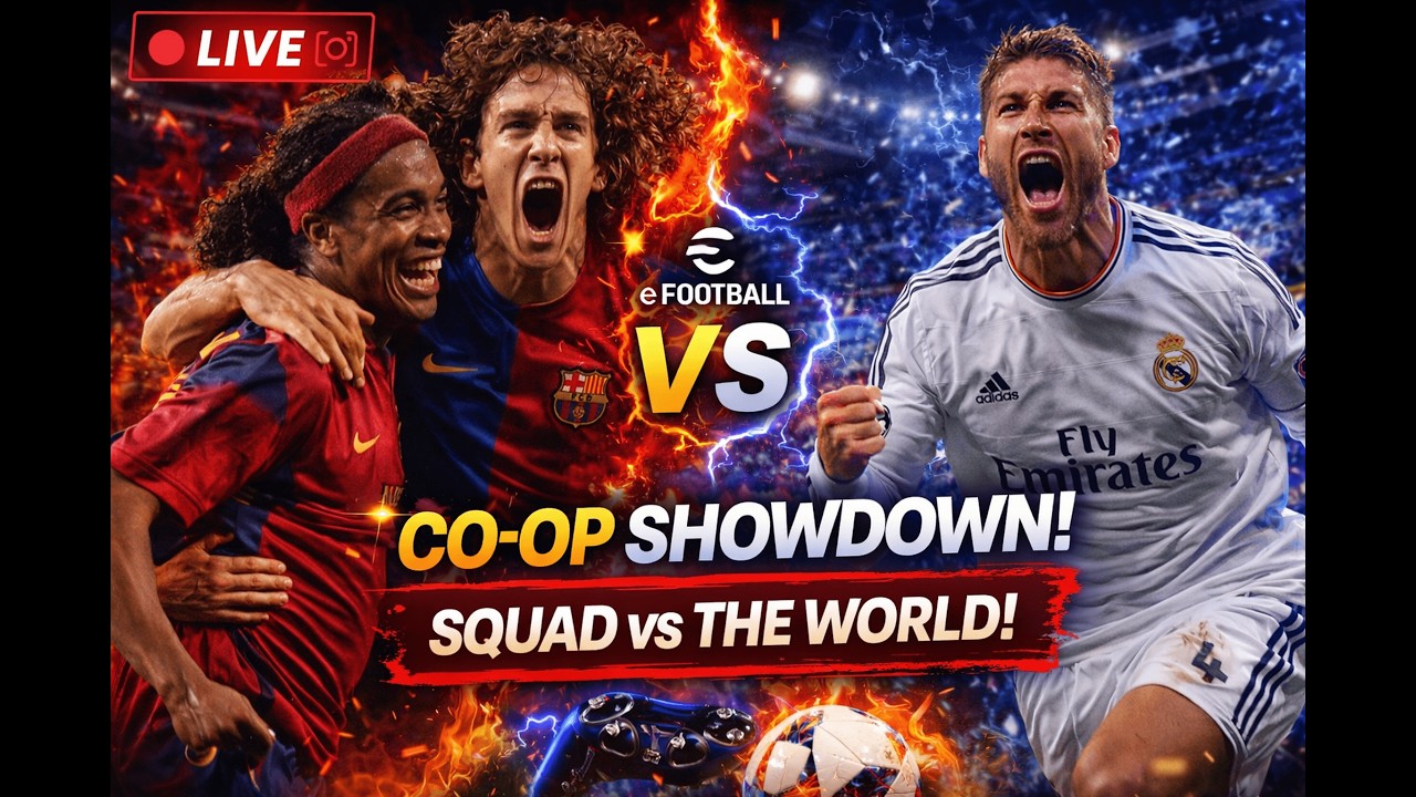 LIVE 🔴 eFootball Mobile Co-Op Showdown | Squad vs The World! ⚽🔥