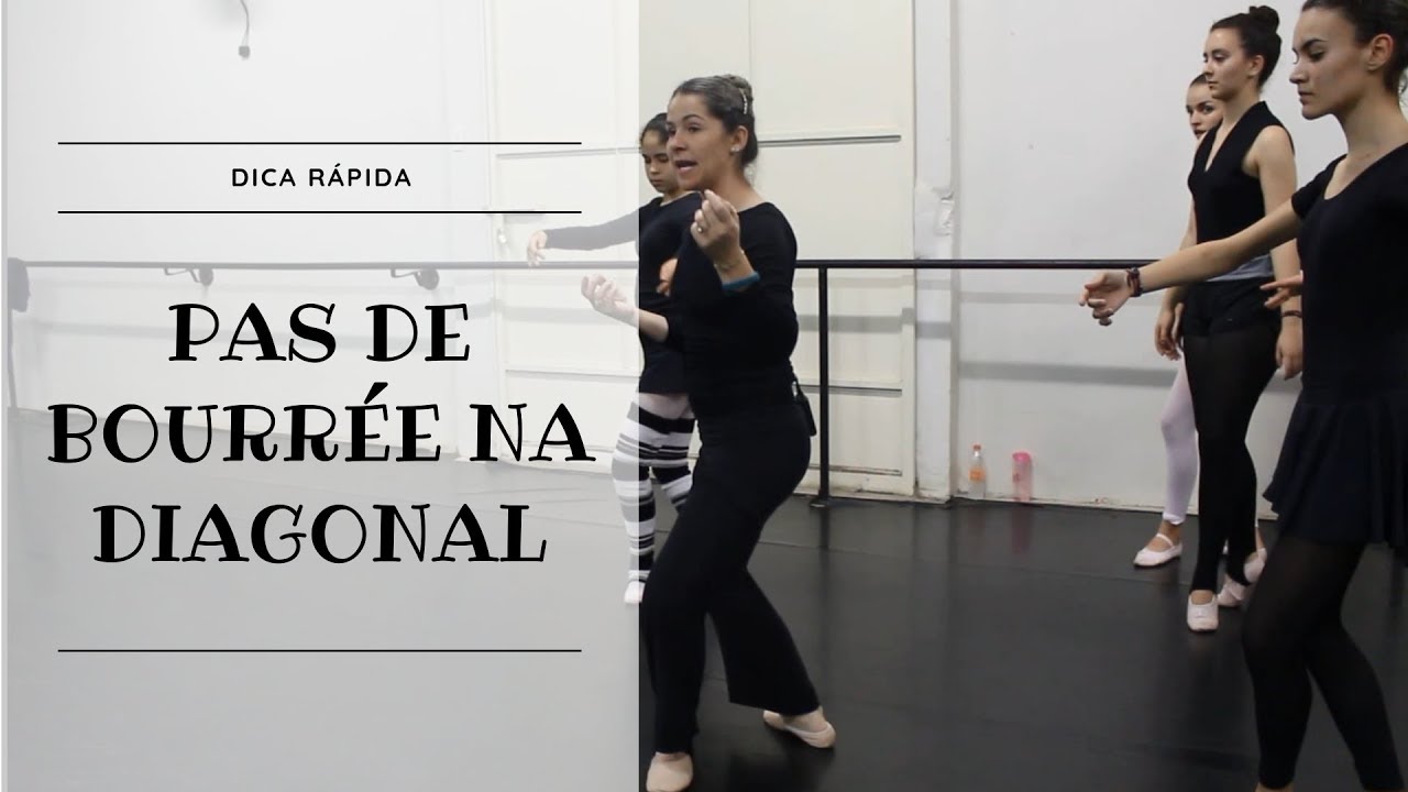 Pas de bourrée Ballet - Diagonal Passo a Passo