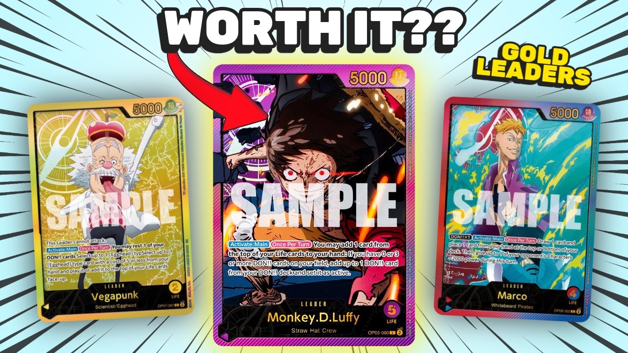 Gold Leaders Are Some of the RAREST Cards&hellip; BUT ARE THEY WORTH IT?? | One Piece TCG Market Watch