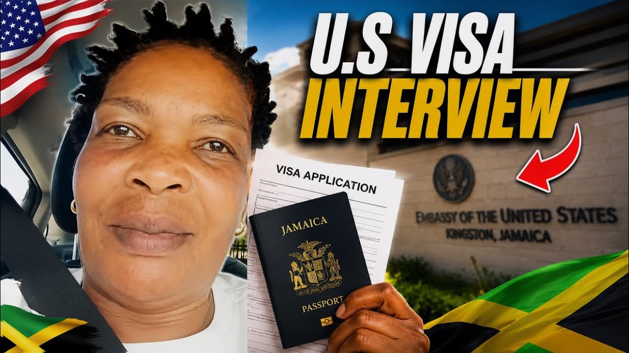 Follow Me to the U.S. Embassy in Jamaica for My USA Visa Interview!🇯🇲🇺🇸😳