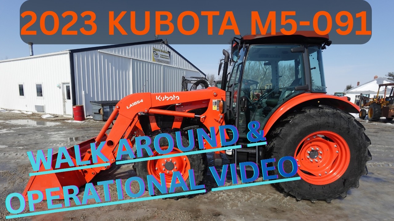 2023 Kubota M5 091 Tractor Walk Around & Operational Video     $63,900