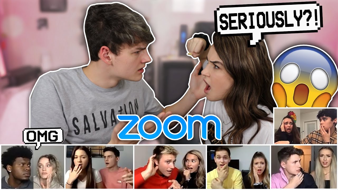 Fighting In Front of YouTube COUPLES on ZOOM PRANK!