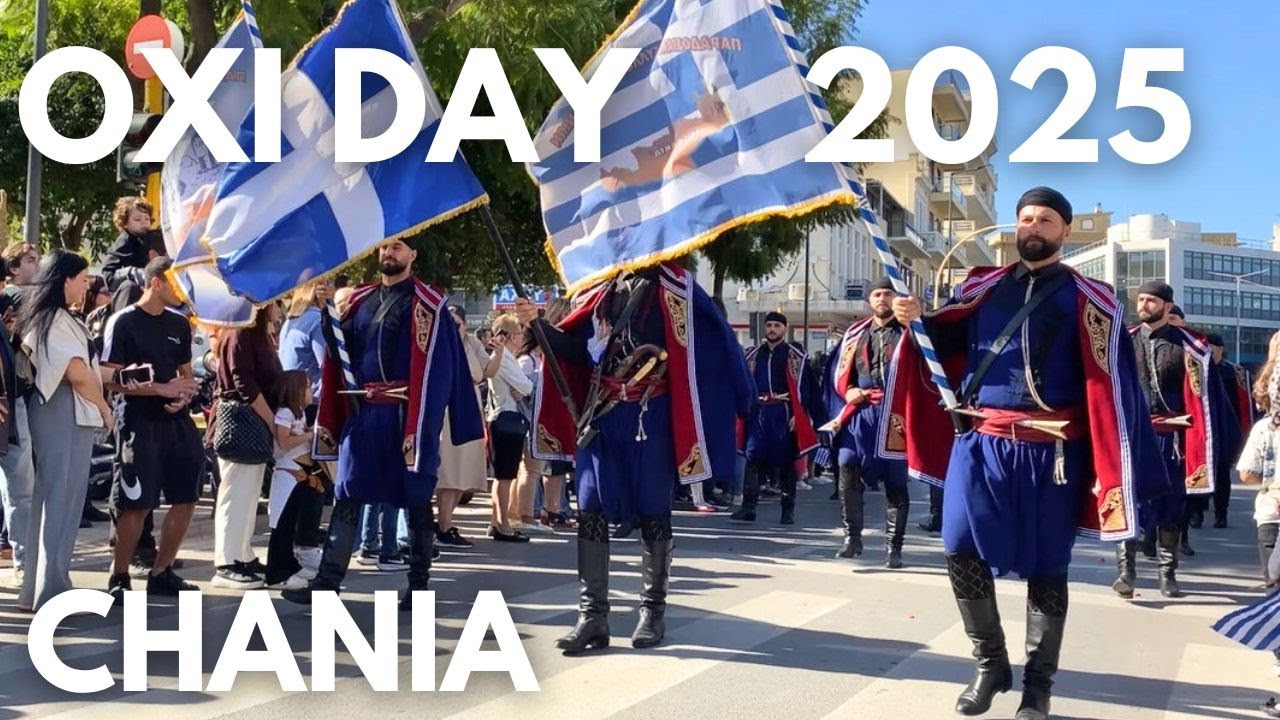 Oxi Day Parade - Chania, Crete Greece 🇬🇷 2025