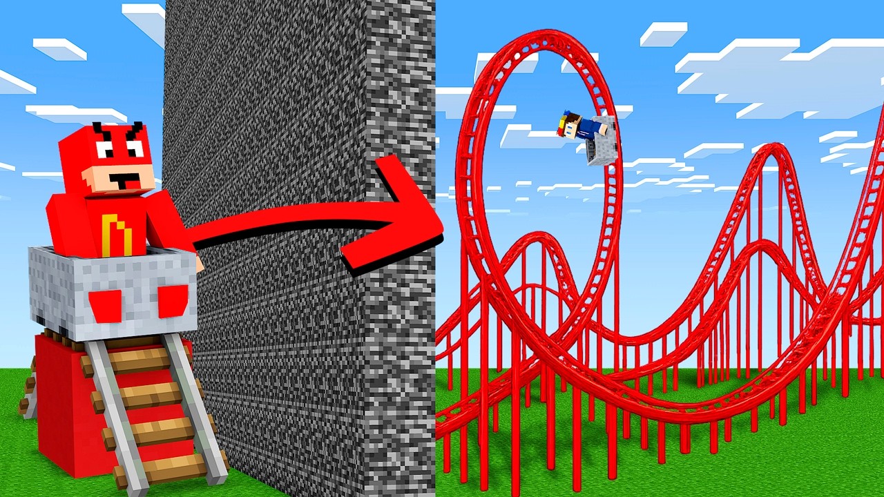 Hvem Kan Bygge Den Flotteste ROLLERCOASTER i Minecraft!